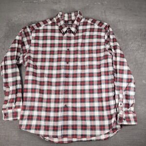 Eddie Bauer Vintage Y2K Flannel Shirt Plaid Button Preppy Grunge Streetwear XL‎